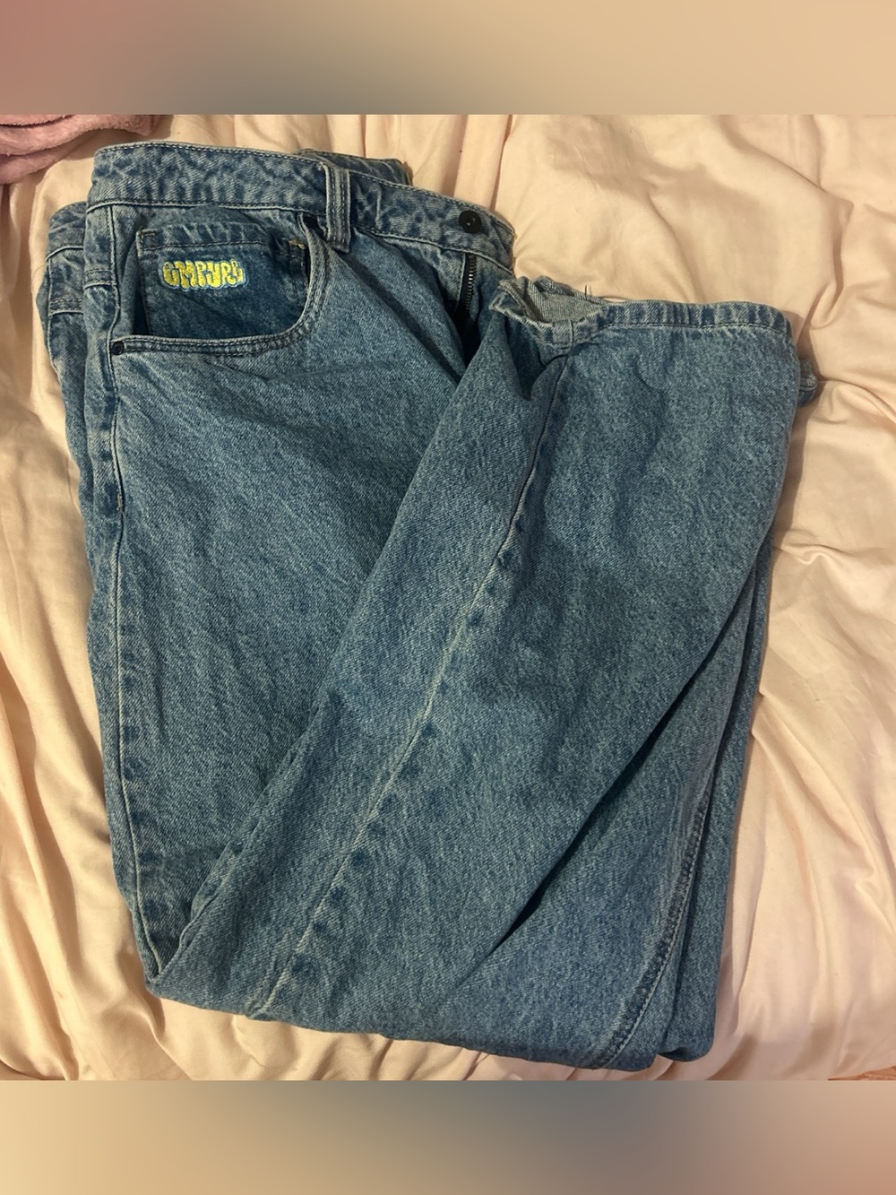 Men's Blue Denim baggy Jeans - from Zumiez